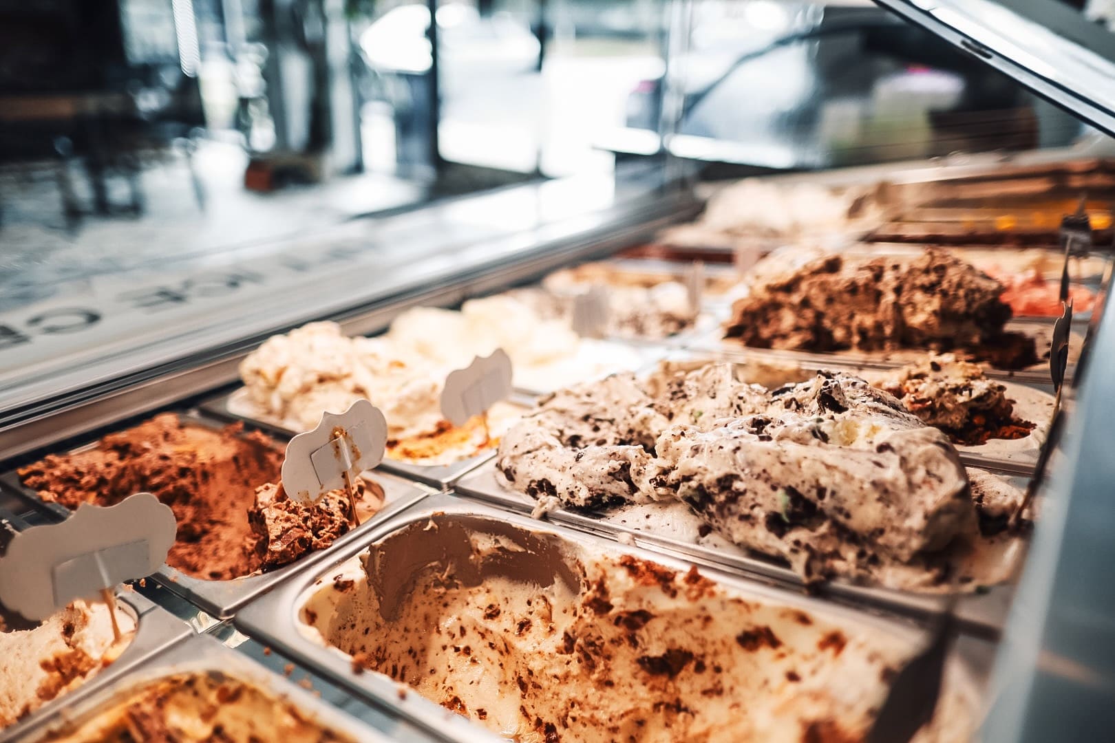 Small-batch ice cream scoops at the Be Free Café in Virginia Beach