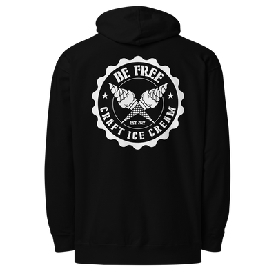 Be Free Craft Ice Cream Logo Unisex Heavyweight Hoodie - PREORDER